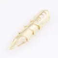 Bague d'armure de doigt dorée, bague articulée style punk gothique, bijoux de griffe tendance. - Bague d'Armure (wl10070764) / Or