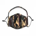 Camouflage dust face mask with eye shield breathing valve cotton anti smog PM2.5 reusable - One Size / Camouflage-04