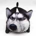 3D Husky Car Tissue Box Cute Plush Animal Armrest Cover Auto Hanging Paper Holder - Scornful Husky