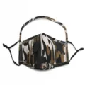 Camouflage dust mask with valve and protective eye shield, cotton anti-pollution face mask. - One Size / Camouflage-03