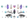 Festival Kristall Gesicht Strass Aufkleber, bunte Acryl Schmuck Make-up Variante. - Mehrfarbiger Geometrischer Gesichtsstil (X0113)