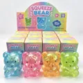 Joli jouet anti-stress ours pailleté à malaxer pour enfants, jouet sensoriel souple. - 8*6 / Ours au Maltose à Paillettes