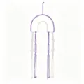 Soporte para horquillas macrame colgante de pared para organizar lazos infantiles - Estilo B Púrpura