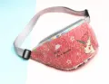 Pink sequin unicorn waist bag, stylish fanny pack with adjustable strap for kids and girls. - Multiple Unicorn Foundation