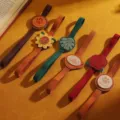 PU leather elastic book bands with cute flower and animal charm designs for reading. - Leaf