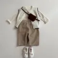 Koreanischer Stil Kinder mattierte Gürteltasche Vintage Gürtel dekorative Kartentasche - Braun