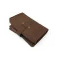 Borsa organizer per elettronica in pelle PU marrone custodia da viaggio per cavi. - Marrone