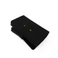 Custodia viaggio in pelle PU nera, organizer compatto per caricabatterie, cavi e power bank. - Nero