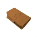 Borsa Porta Accessori Digitali in Pelle PU Marrone Organizer Portatile Caricabatterie - Marrone giallastro