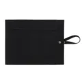 Black PU leather watch roll bag, portable watch storage organizer and travel protective cover - Black
