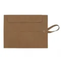 Brown PU leather watch roll pouch, portable vintage multi-slot travel watch storage case. - Brown