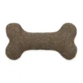 Brown herringbone bone dog toy durable pet chew toy interactive plush puppy gift for small dogs - Brown