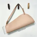 PU Leder Blumenverpackung Tasche wandmontierte Blumenstrauß Dekoration Handtasche - 25*20*6cm / Aprikose