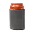 Custodia per lattine in pelle grigia per birra e tazze di caffè, cover protettiva. - Grigio