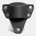 Funda de cuero para linterna de exterior bolsa de cinturón portátil para acampar - Negro