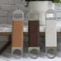 Retro PU leather bottle opener metal beer opener portable bar tool multi style variant - Cork Color