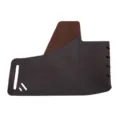 Funda de cuero genuino para herramientas tácticas EDC, soporte de cuchillo y linterna. - Café