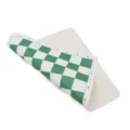 Portable PU leather chessboard, green and white foldable roll-up chess board for travel and game. - Green/White / 42*42cm