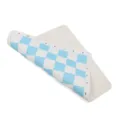 Portable blue and white PU leather chessboard soft folding chess mat variant item. - Blue & White / 42*42cm
