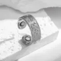 Vintage Silver Color Magnetic Flower Ring Adjustable Open Finger Ring Fashion Jewelry - Ring (ZK065)