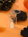 Halloween glow in the dark ghost glass bottle keychain detail view product display - Green Luminous Bottle (Without Plant) / Luminous Without Plant