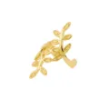 Gold leaf ear cuff non piercing stylish cartilage clip on earring for women jewelry - Gold (Leaf Style)