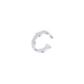 Silver geometric ear cuff clip-on trendy non-pierced ear bone jewelry single piece - Bead Embellished Geometric Style (1440) / Silver
