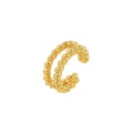 Gold double layer twisted ear cuff geometric non pierced clip on earring fashion jewelry - Double Layer Twisted Style (1442) / Gold
