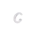 Silver geometric ear cuff clip on earrings for women trendy minimalist fashion ear jewelry - Smooth Geometric Style (1437) / Silver