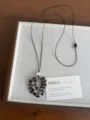 Retro natural stone grape beaded necklace with adjustable black cord and elegant design detail. - Black Grape Cluster Style (XL5713D)