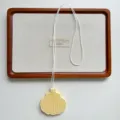 Strandurlaub gelbe Muschel Leder Halskette magnetische Brillenhalter Damen Mode Accessoire. - Muschel-Brillenclip-Pulloverkette / Gelb (XL4578D)