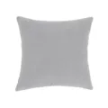Light grey corduroy throw pillow cover, modern solid color square cushion case for home decor. - Light Gray