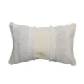 Boho tufted throw pillow cover, cotton linen decorative cushion for sofa, bedroom and living room. - Geometric Tufted Style (PE8508E-2)