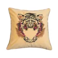 Luxury velvet embroidered tiger throw pillow decorative cushion for home sofa bedroom car - Tiger Head Embroidery