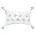 Nordic minimalist blue geometric tufted throw pillow with four tassels for sofa home decor - 30*50cm (Without Core) / PE20037E-3