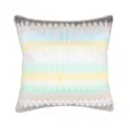 Modern geometric embroidered throw pillow cover decorative square sofa cushion for home decor use - Multicolor Geometric Stripe Embroidery