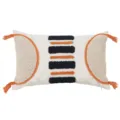 Moroccan tufted throw pillow cover geometric striped cushion case with corner tassels SKU - 30x50cm / Geometric Stripe (PE20276E-1)