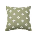 Green tufted cotton linen pillow cover decorative throw pillowcase for living room sofa - Green