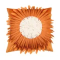 Modern luxury 3D sunflower cushion cover, orange velvet decorative pillowcase for sofa home. - 45x45cm (Without Core) / Orange