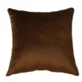 Solid brown velvet throw pillow cover, modern minimalist soft cushion case for living room sofa. - 30x45cm (Without Core) / Velvet Dark Coffee