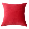Red velvet throw pillow cover solid color modern decorative cushion for sofa 45x45cm decor - 30x45cm (Without Core) / Velvet Madder Red