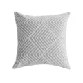 Moderne minimalistische grijze geometrische jacquard kussenhoes voor bank slaapkamer - 45x45cm / PE20492E-5