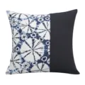 Blue and white tie dye square cushion cover modern creative throw pillow case for home decor - 45x45cm (Without Core) / PE20188P-1