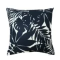 Black and white tropical plant pattern cushion cover, stylish sofa throw pillow case. - 45x45cm / Tropical Plant Leaf Print(PE9378P-1)