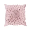 Funda de cojín de flor 3D rosa, funda de almohada decorativa estilo ins lujo para sofá. - 45x45cm (Sin Núcleo) / Rosa