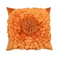 Housse de coussin orange en forme de fleur 3D, étui de coussin marguerite tournesol - 45x45cm (Sans Noyau) / Orange