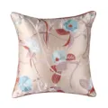 Luxury satin embroidered throw pillow cover decorative floral cushion cover home decor - Botanical Floral Embroidery
