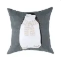 Nordic minimalist embroidered throw pillow cover with cute penguin design for home sofa decor. - Penguin Embroidery
