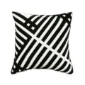 Black and white geometric pattern throw pillow cover for home sofa bedroom decoration. - PE6660E-1