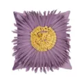 Handmade 3D flower throw pillow cover luxury purple yellow decorative cushion for sofa bed - PE22135H-5 Square Pillow